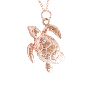 Friends ~ Turtle (Medium) Pendant in Gold