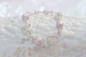Under the Sea ~ Barnacle Link (Small) Pearl Bracelet