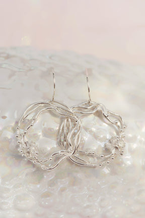 Under the Sea ~ Barnacle Wreath (Medium) Dangle Earrings