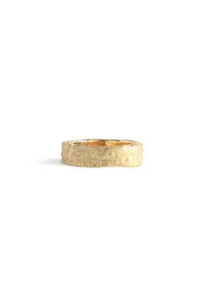 Bermuda Textures ~ Palm Tree Trunk Gold Ring