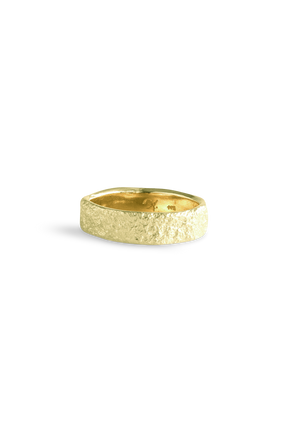 Bermuda Textures ~ Unfinished Church (Smooth) Gold Ring