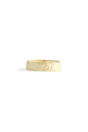 Bermuda Textures ~ Unfinished Church (Smooth) Gold Ring