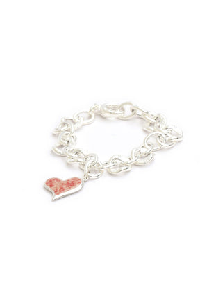 Splash ~ Heart (Squiffy) Chunky Chain Bracelet - Alexandra Mosher Studio Jewellery Bermuda Fine