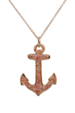 Nautical ~ Anchor (Large) Pendant in Gold - Alexandra Mosher Studio Jewellery Bermuda Fine