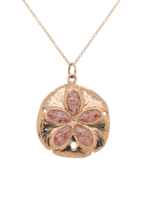 Friends ~ Sand Dollar (Large) Pendant in Gold - Alexandra Mosher Studio Jewellery Bermuda Fine