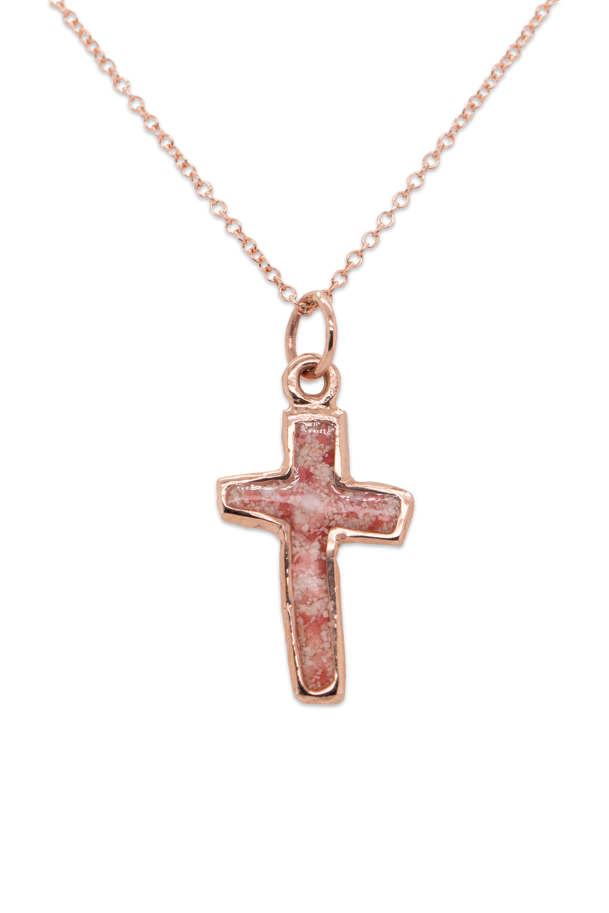 Splash ~ Cross 14K Gold Pendant - Alexandra Mosher Studio Jewellery Bermuda Fine