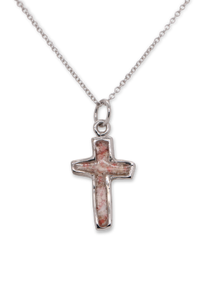 Splash ~ Cross 14K Gold Pendant - Alexandra Mosher Studio Jewellery Bermuda Fine