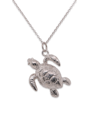 Friends ~ Turtle (Medium) Pendant in Gold - Alexandra Mosher Studio Jewellery Bermuda Fine