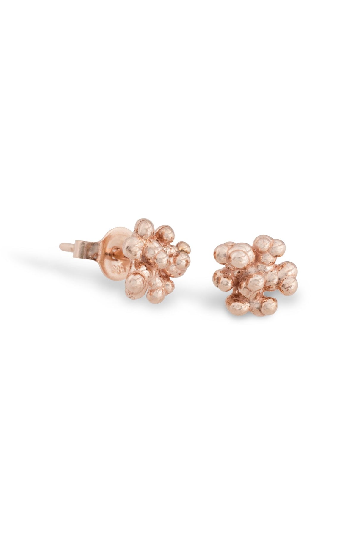Caviar ~ Tiny Stud Earrings in Gold - Alexandra Mosher Studio Jewellery Bermuda Fine