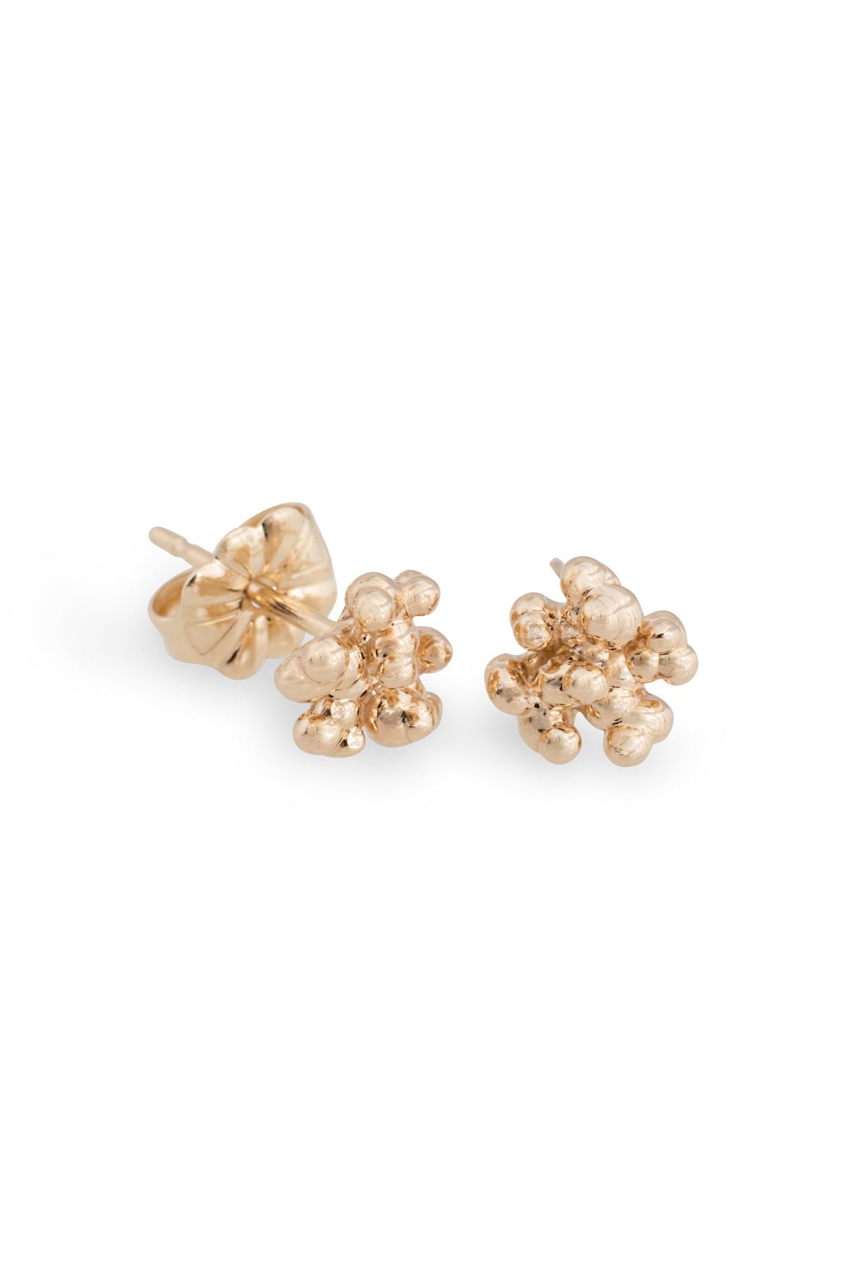 Caviar ~ Tiny Stud Earrings in Gold - Alexandra Mosher Studio Jewellery Bermuda Fine