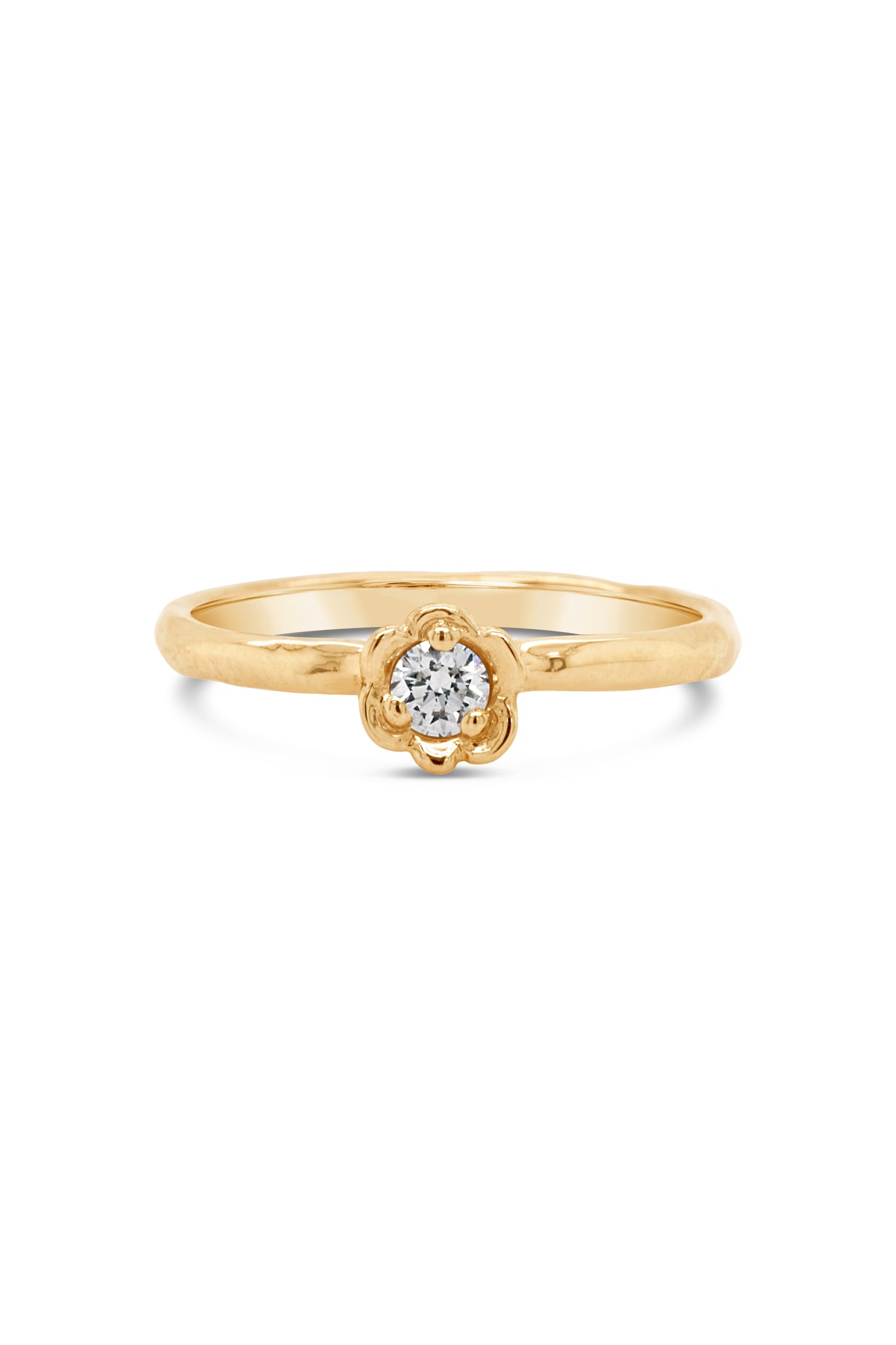 Barnacles ~ 3.5mm 14k Gold Diamond Ring