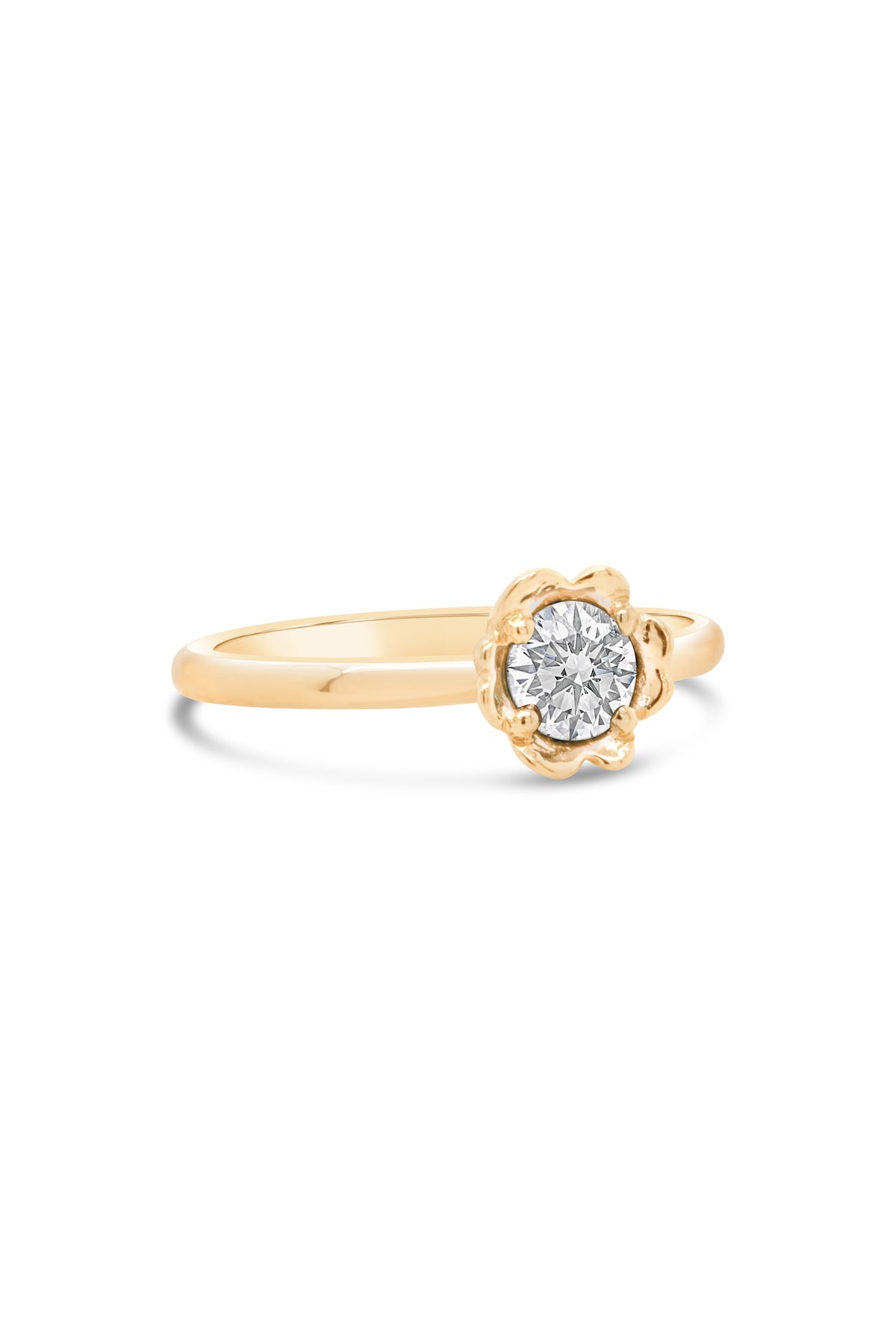 Barnacles ~ 5mm 14k Gold Diamond Ring