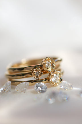 Barnacles ~ 1.75mm 14k Gold Birthstone Ring