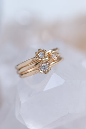 Barnacles ~ 3.5mm Gold Diamond Ring