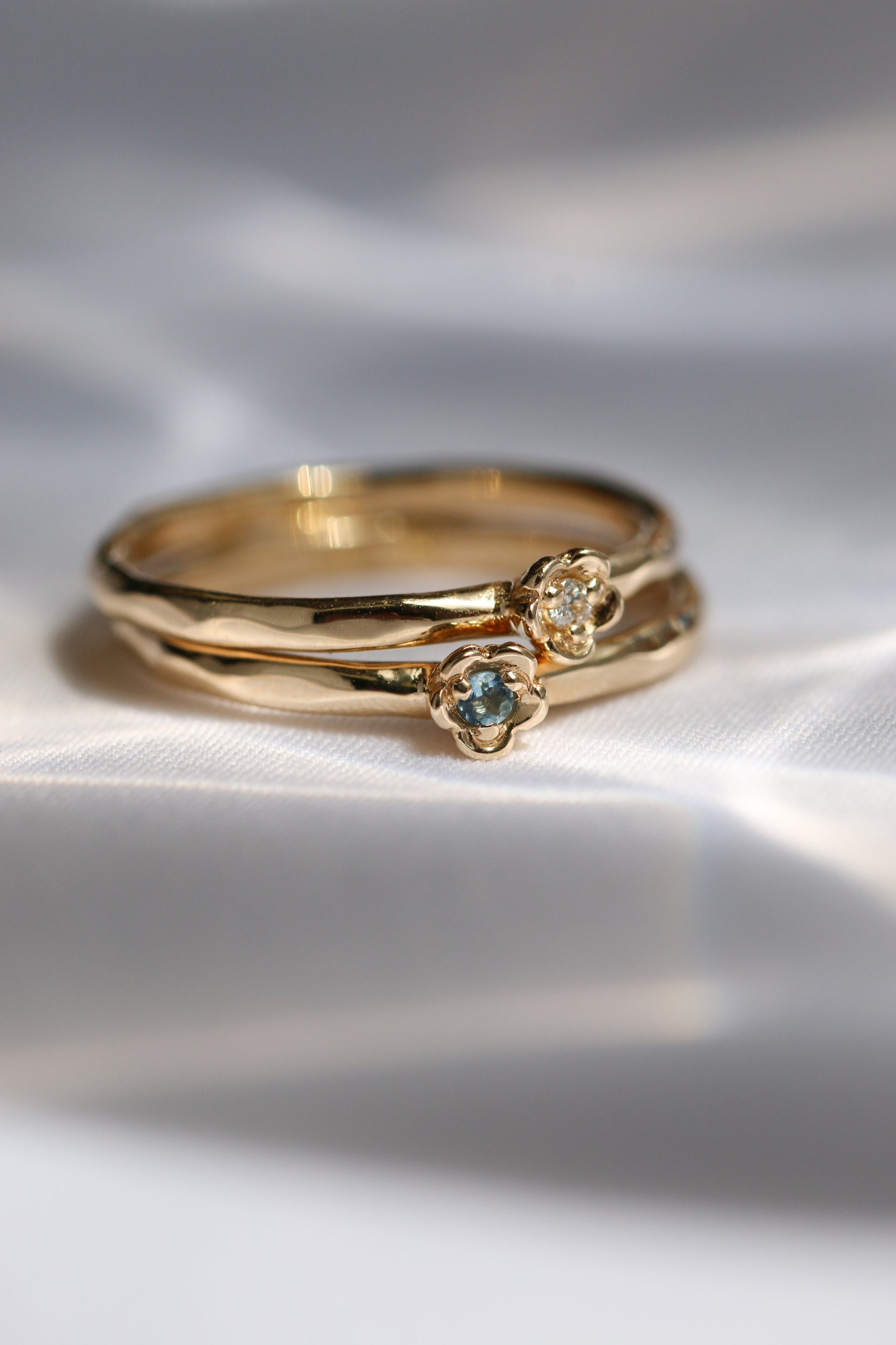 Barnacles ~ 1.75mm 14k Gold Diamond Ring