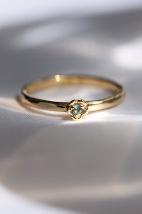 Barnacles ~ 1.75mm 14k Gold Birthstone Ring