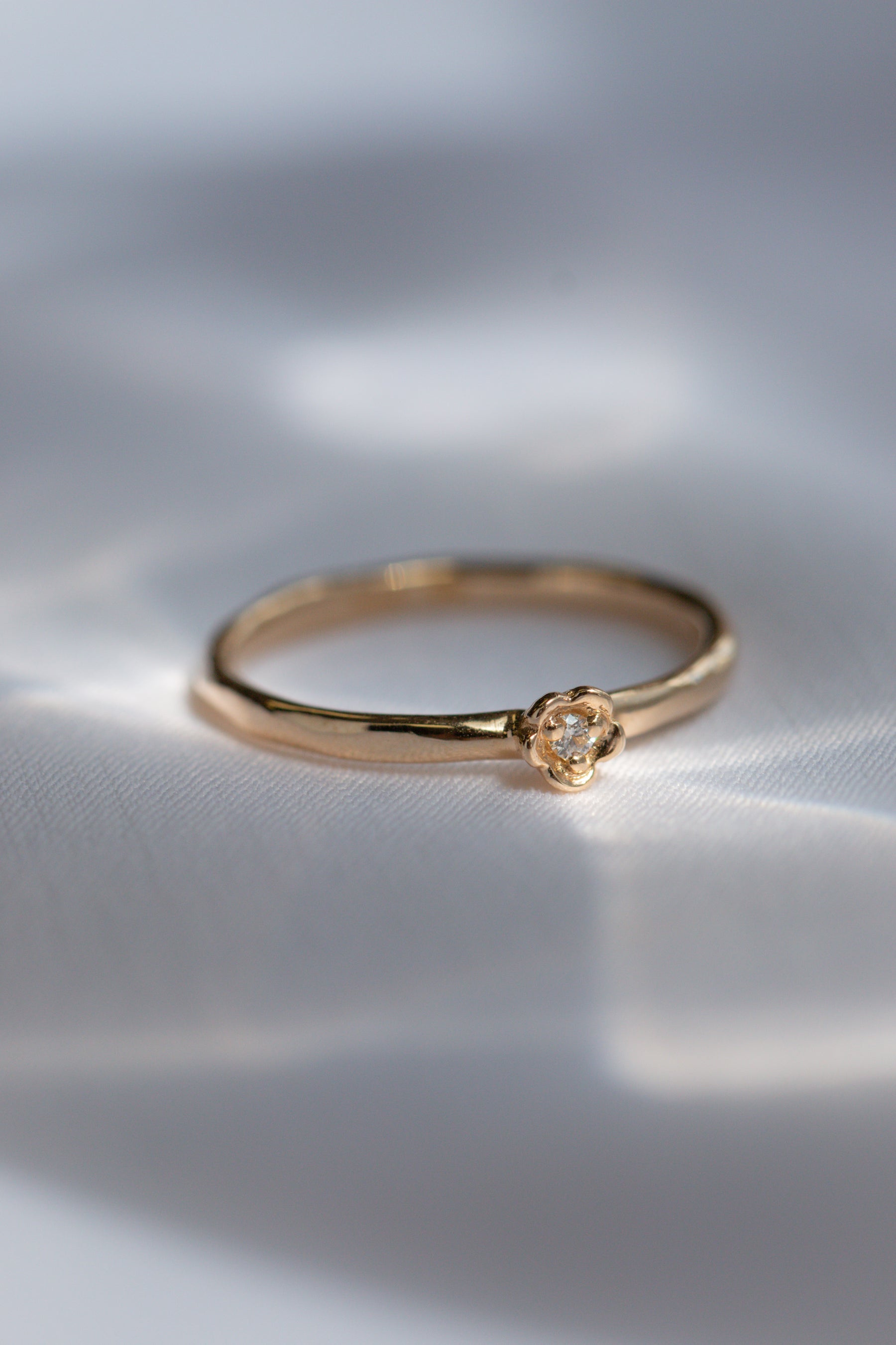 Barnacles ~ 1.75mm 14k Gold Diamond Ring
