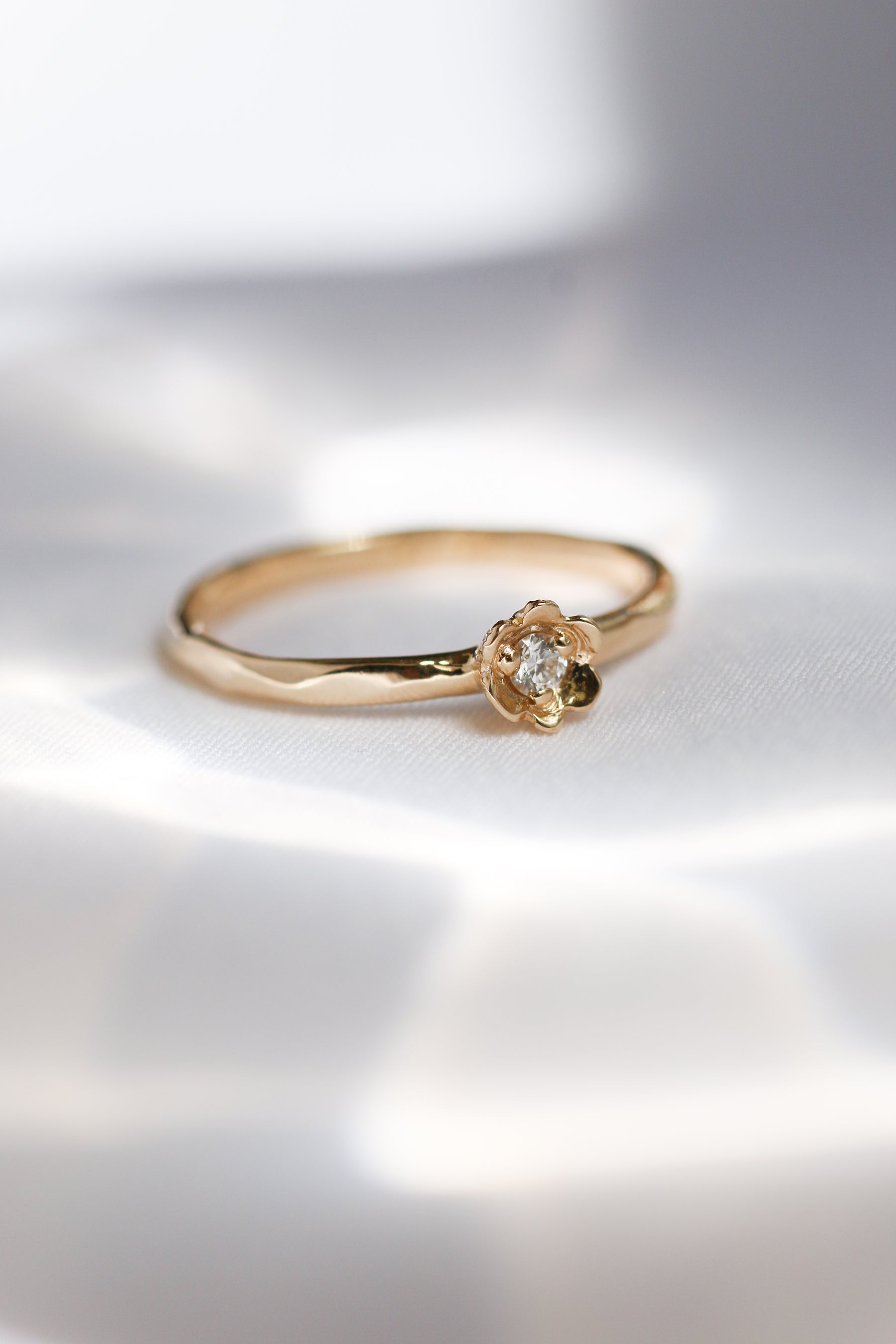 Barnacles ~ 2.5mm 14k Gold Diamond Ring