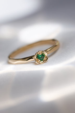 Barnacles ~ 2.5mm 14k Gold Birthstone Ring