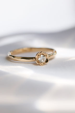 Barnacles ~ 2.5mm 14k Gold Diamond Ring