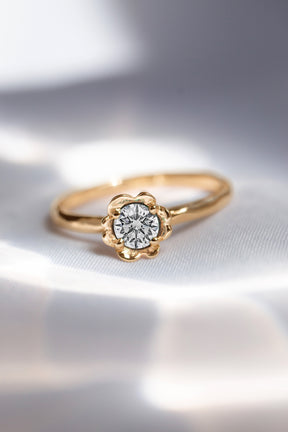 Barnacles ~ 5mm 14k Gold Diamond Ring