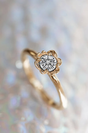 Barnacles ~ 5mm 14k Gold Diamond Ring