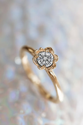 Barnacles ~ 5mm Gold Diamond Ring