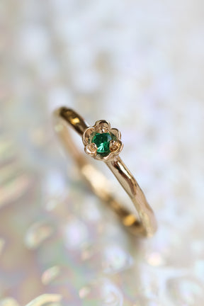 Barnacles ~ 2.5mm 14k Gold Birthstone Ring