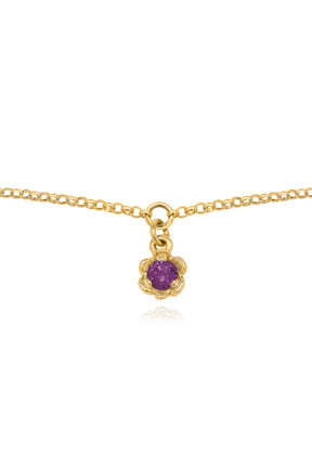 Barnacles ~ 3.5mm Birthstone Gold Bracelet