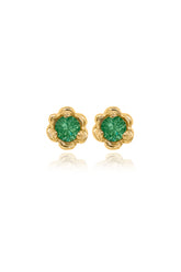 Barnacles ~ 3.5mm Birthstone Gold Stud Earrings