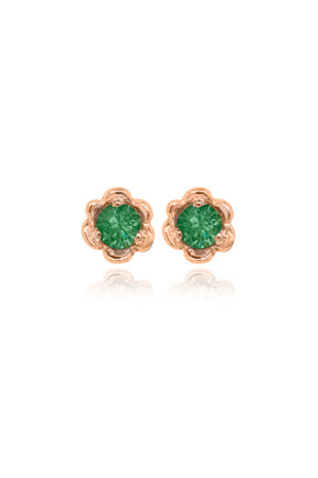 Barnacles ~ 3.5mm Birthstone Gold Stud Earrings