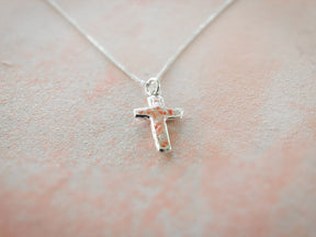 Splash ~ Cross Pendant - Alexandra Mosher Studio Jewellery Bermuda Fine