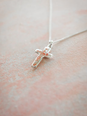 Splash ~ Cross Pendant - Alexandra Mosher Studio Jewellery Bermuda Fine