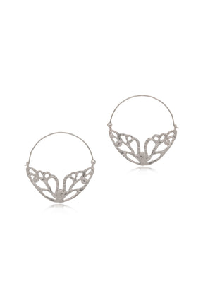 Butterfly ~ Large Hoop Earrings