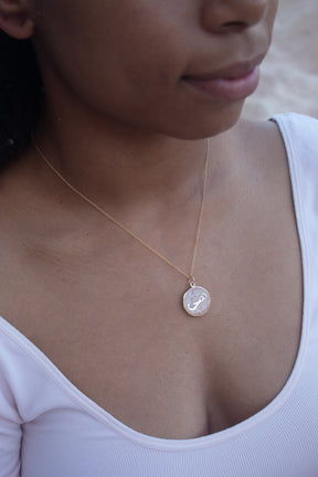 Bermuda ~  Coin Pendant in Gold