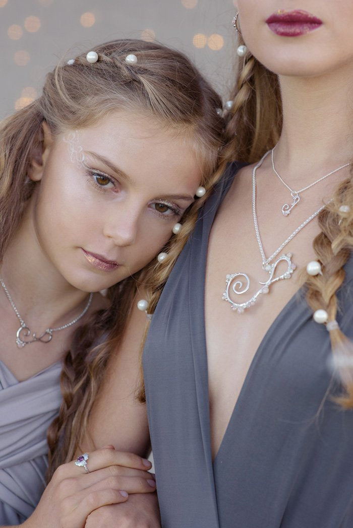 Bermuda ~ Medium Inline Necklace - Alexandra Mosher Studio Jewellery Bermuda Fine
