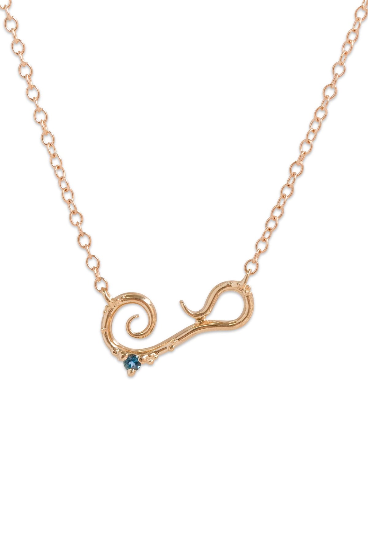 Bermuda ~ Birthstone Necklace in Gold - Alexandra Mosher Studio Jewellery Bermuda Fine