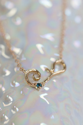 Bermuda ~ Birthstone Necklace in Gold - Alexandra Mosher Studio Jewellery Bermuda Fine