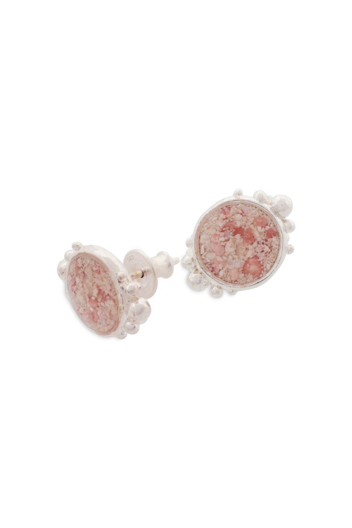Coral Caviar ~ Large Stud Earrings - Alexandra Mosher Studio Jewellery Bermuda Fine