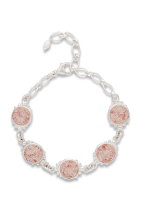 Coral Caviar ~ Large Inline Tennis Bracelet - Alexandra Mosher Studio Jewellery Bermuda Fine