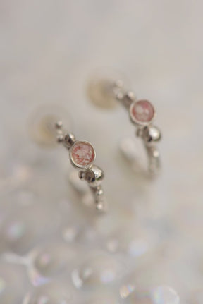Coral Caviar ~ Small Hoop Earrings - Alexandra Mosher Studio Jewellery Bermuda Fine
