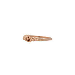 Caviar ~ Half Texture Ring in Gold - Alexandra Mosher Studio Jewellery Bermuda Fine