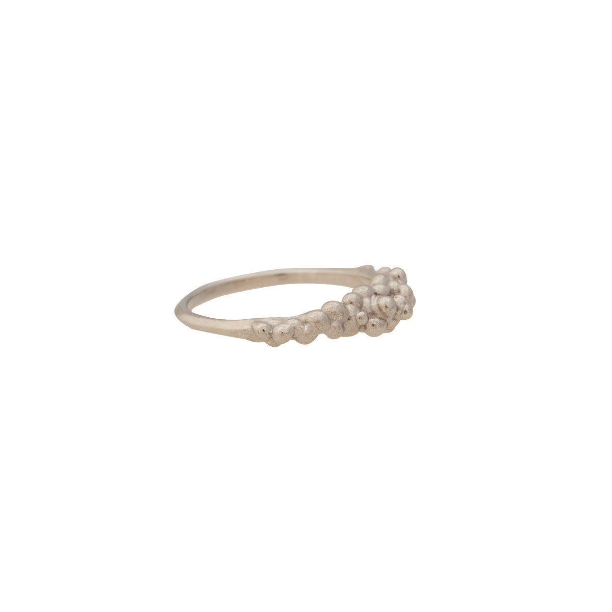 Caviar ~ Half Texture Ring - Alexandra Mosher Studio Jewellery Bermuda Fine