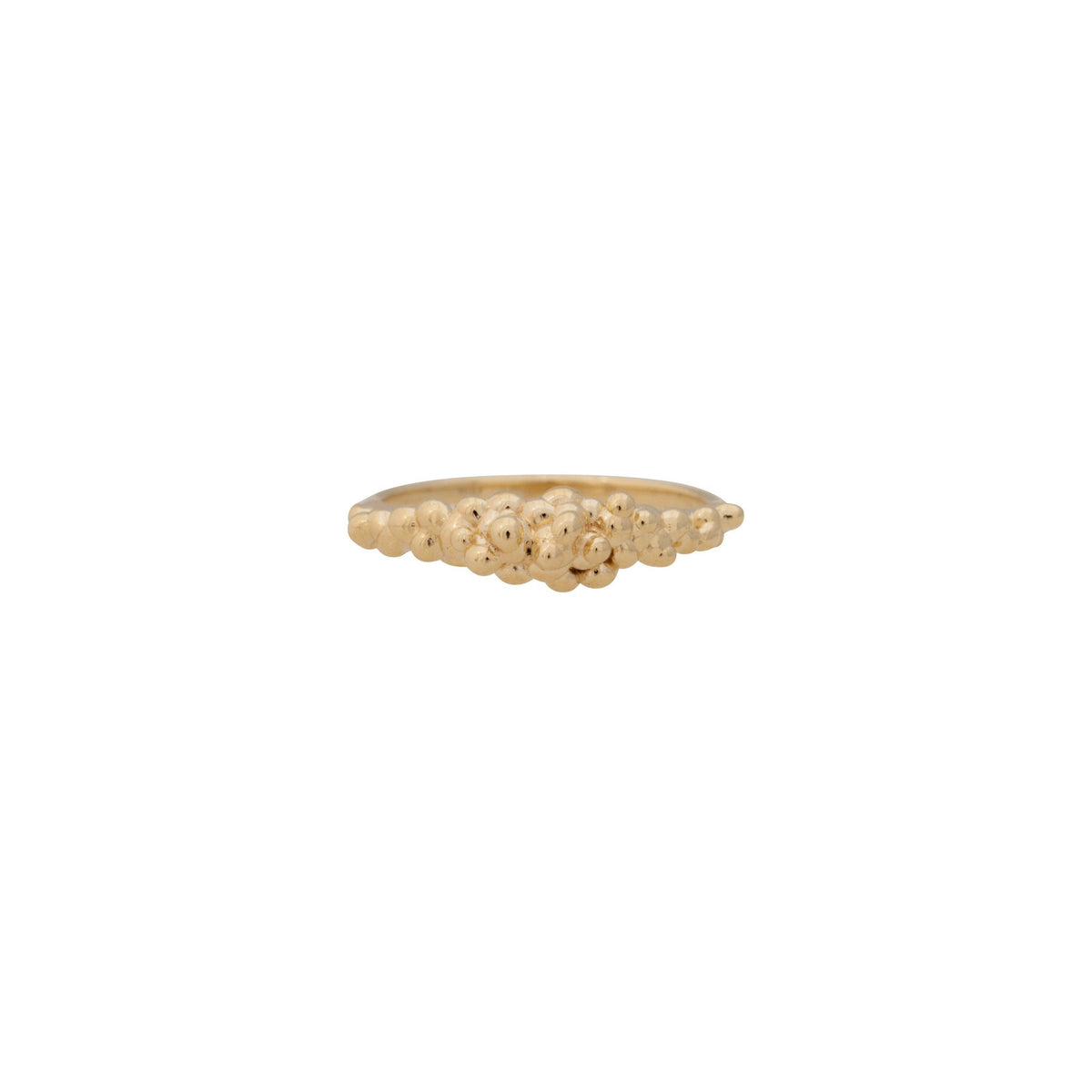 Caviar ~ Half Texture Ring in Gold - Alexandra Mosher Studio Jewellery Bermuda Fine