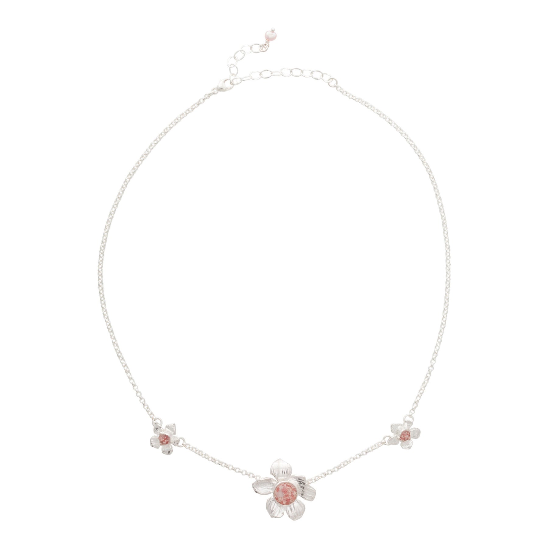 Fera ~ Bouquet of Flowers Medium Inline Necklace - Alexandra Mosher Studio Jewellery Bermuda Fine