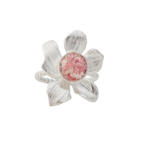 Fera ~ Medium Flower Braided Band Ring - Alexandra Mosher Studio Jewellery Bermuda Fine