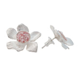 Fera ~ Medium Flower Stud Earrings - Alexandra Mosher Studio Jewellery Bermuda Fine