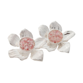 Fera ~ Medium Flower Stud Earrings - Alexandra Mosher Studio Jewellery Bermuda Fine