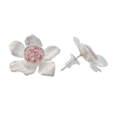 Fera ~ Medium Flower Stud Earrings - Alexandra Mosher Studio Jewellery Bermuda Fine