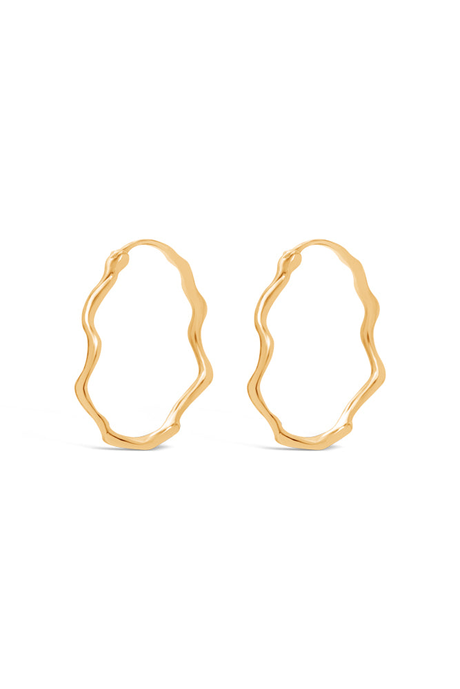 Hoops ~ Melt Large in Gold
